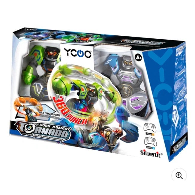 SILVERLIT ROBO KOMBAT SPIN BATTLE PACK GREEN-BLUE