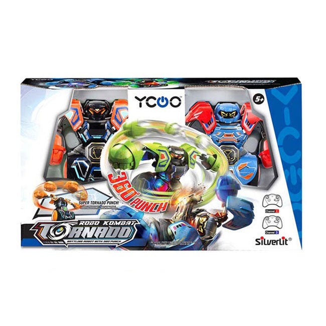 SILVERLIT ROBO KOMBAT SPIN BATTLE PACK RED-BLUE