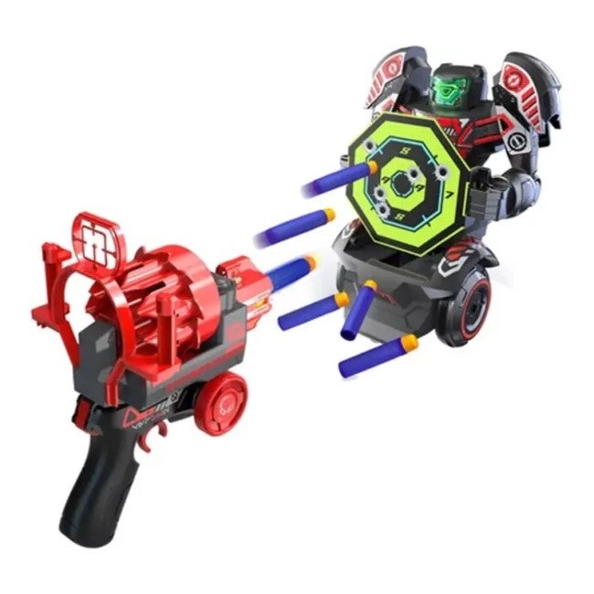 SILVERLIT ROBO RAPIDFIRE 2IN1 ROBOT THAT SHOOTS FOAM DARTS