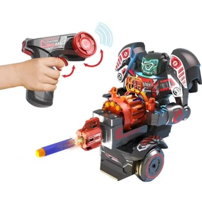 SILVERLIT ROBO RAPIDFIRE 2IN1 ROBOT THAT SHOOTS FOAM DARTS