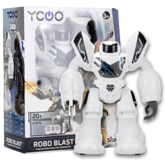 SILVERLIT YCOO ROBO BLAST RC ROBOT WHITE