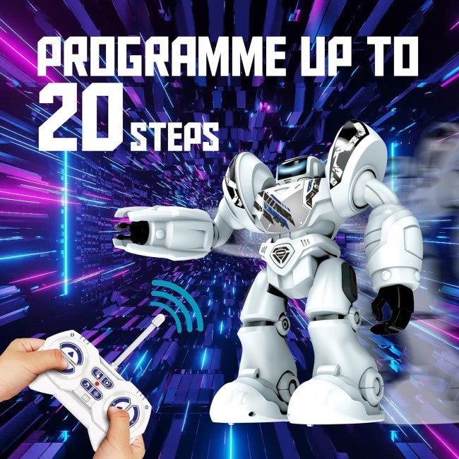 SILVERLIT YCOO ROBO BLAST RC ROBOT WHITE