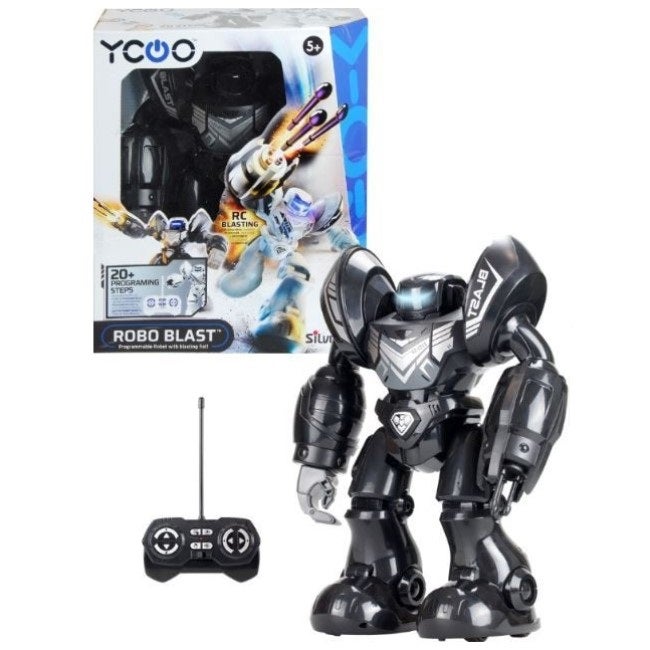SILVERLIT YCOO ROBO BLAST RC ROBOT BLACK