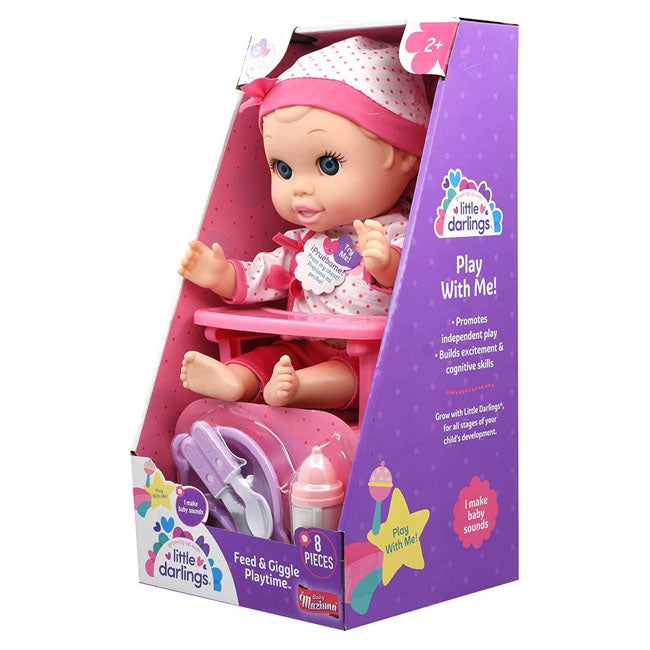 BABY MAZIUNA FEED AND GIGGLE PLAYTIME 30CM DOLL