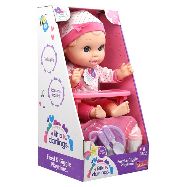 BABY MAZIUNA FEED AND GIGGLE PLAYTIME 30CM DOLL