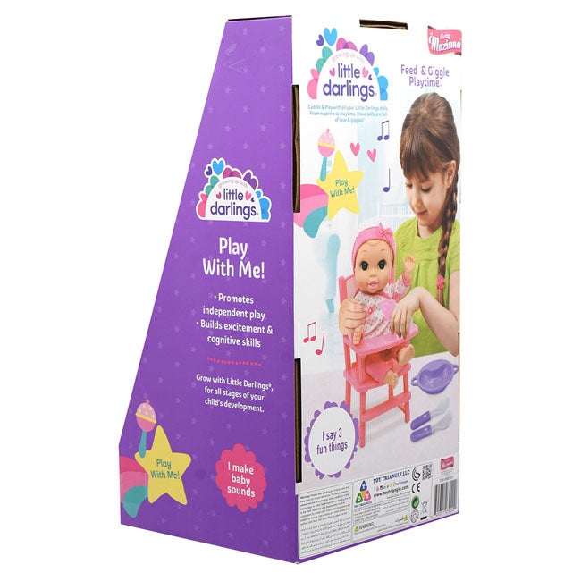 BABY MAZIUNA FEED AND GIGGLE PLAYTIME 30CM DOLL