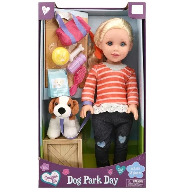 BABY MAZIUNA 18-INCH STYLE GIRLS DOG WALKER SET