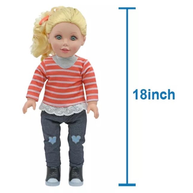 BABY MAZIUNA 18-INCH STYLE GIRLS DOG WALKER SET