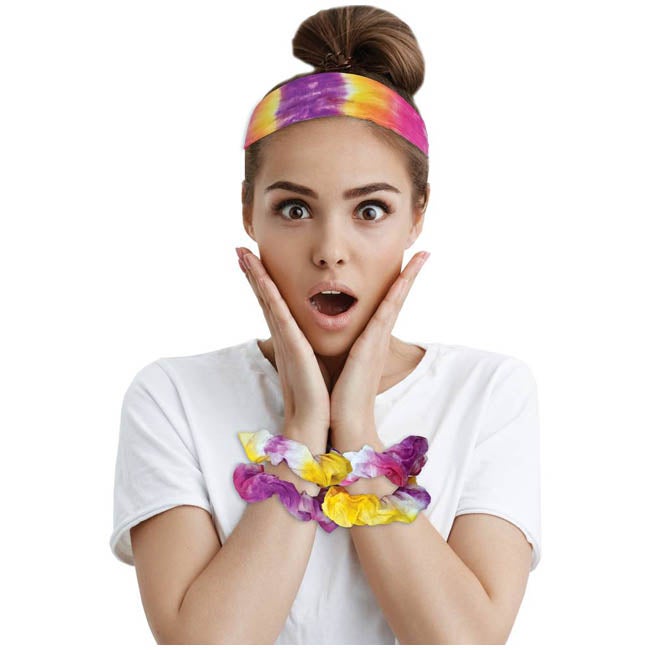 TIE-DYE HAIR ACCESSORIES KIT
