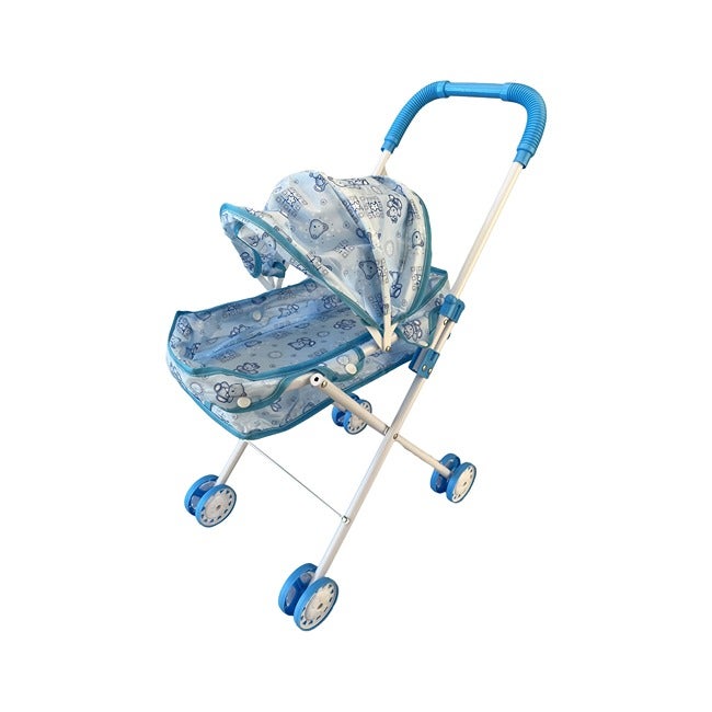 V DORA BLUE WITH CAP METAL BABY STROLLER
