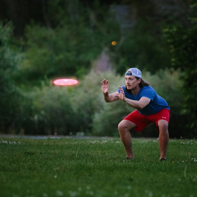 NITE IZE FLASHFLIGHT LED LIGHT UP FLYING DISC - BLUE