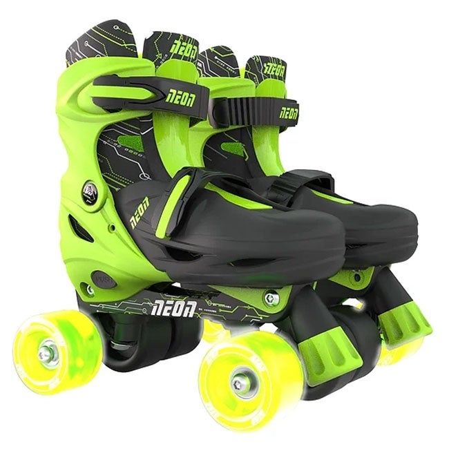 YVOLUTION 3-6 GREEN NEON COMBO SKATES