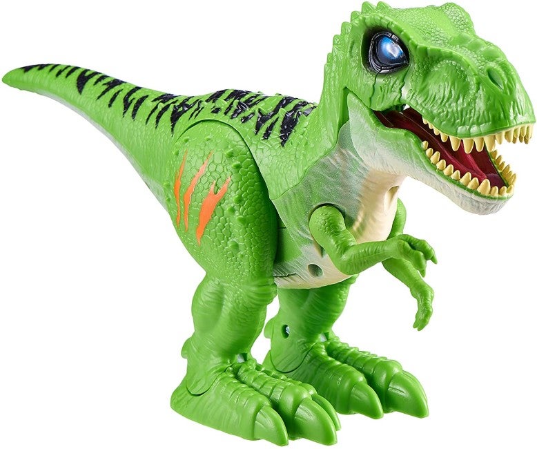 ZURU ROBO ALIVE  ATTACKING T-REX WITH EGG