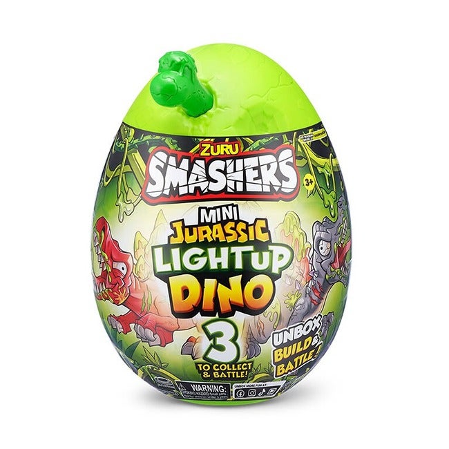 ZURU SMASHERS MINI JURASSIC LIGHT UP DINO EGG