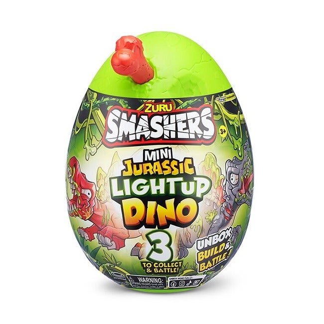 ZURU SMASHERS MINI JURASSIC LIGHT UP DINO EGG