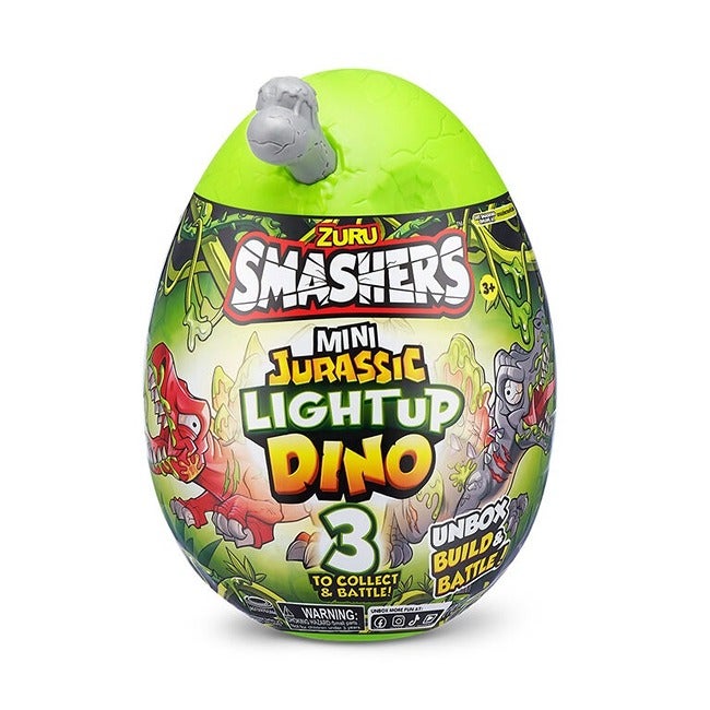 ZURU SMASHERS MINI JURASSIC LIGHT UP DINO EGG