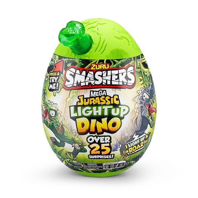 ZURU SMASHERS MEGA JURASSIC LIGHT UP DINO EGG