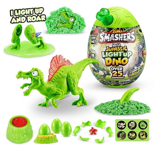 ZURU SMASHERS MEGA JURASSIC LIGHT UP DINO EGG