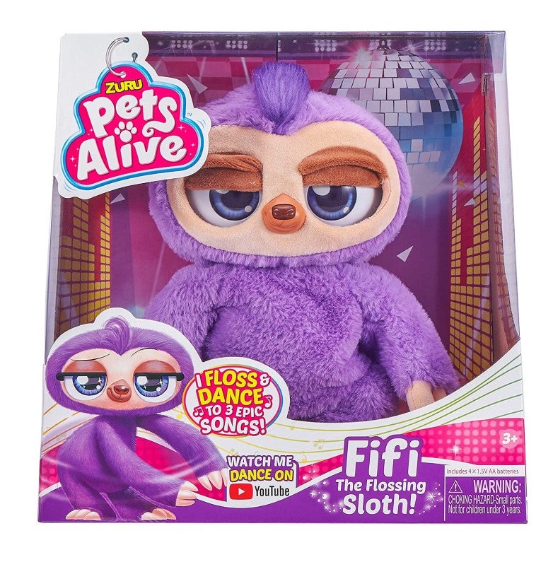 ZURU PETS ALIVE FIFI THE FLOSSING SLOTH
