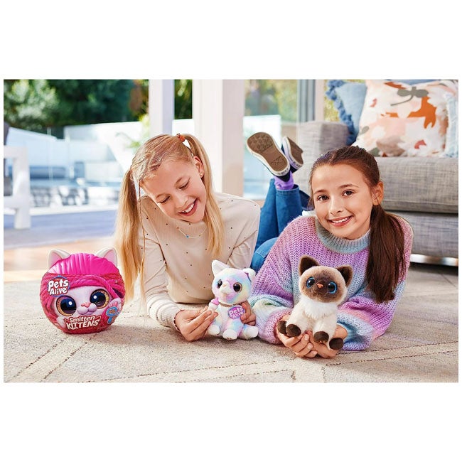 ZURU PETS ALIVE SMITTEN KITTEN INTERACTIVE PLUSH
